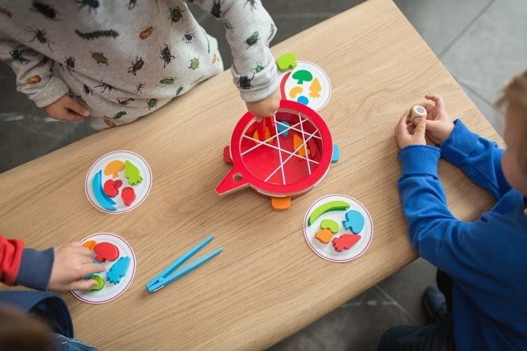 Gra Zręcznościowa ze Szczypcami Łowimy Warzywa Veggie - Bs Toys