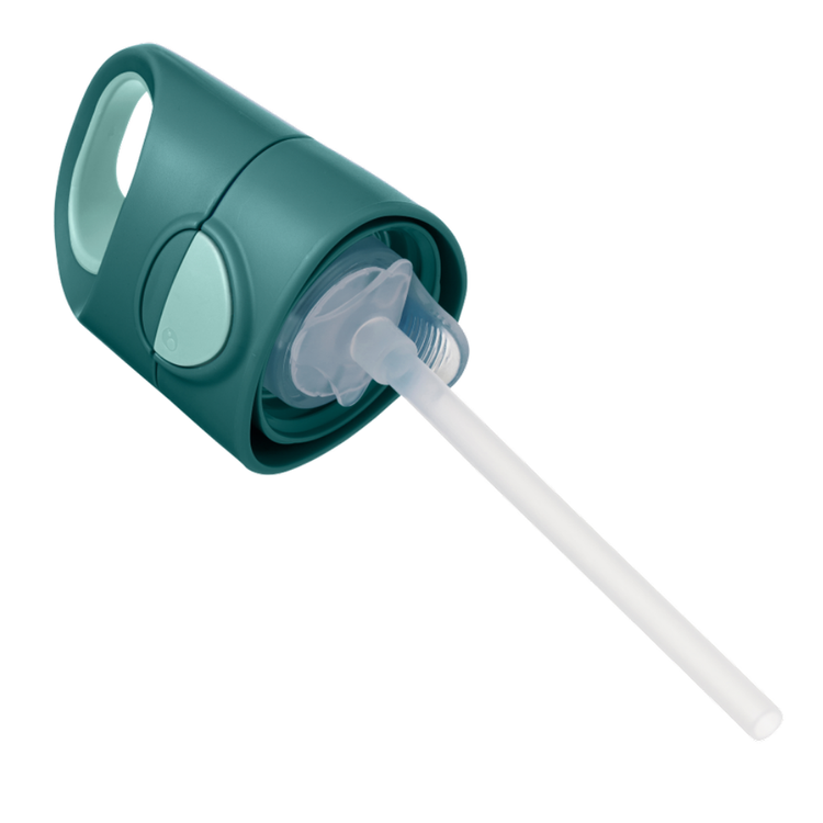 Butelka tritanowa ze słomką 450 ml Emerald Forest - B.box