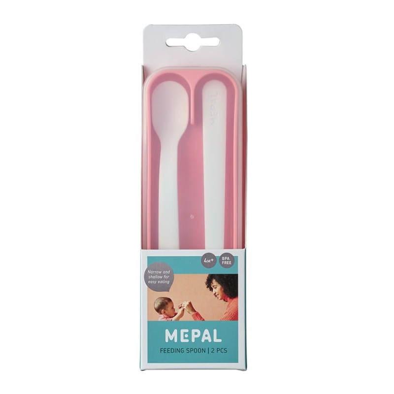 Pierwsze Łyżeczki do Karmienia 2 szt. Różowe Mio - Mepal