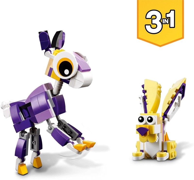 Lego Creator 3 w 1 Fantastyczne leśne stworzenia 31125