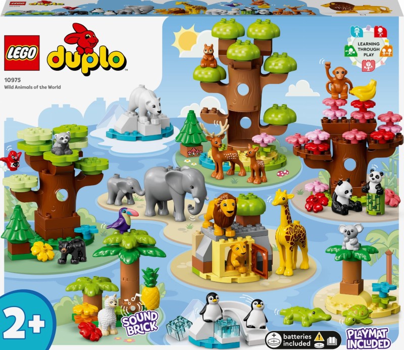 Zestaw Klocków Lego Duplo 10975 Dzikie zwierzęta świata