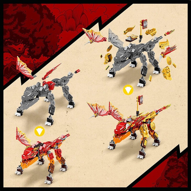Klocki LEGO Ninjago Smok ognia Kaia EVO 71762