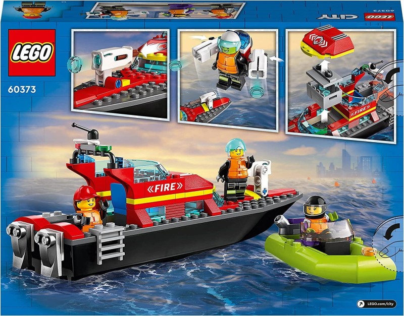 Łódź strażacka Lego City 60373