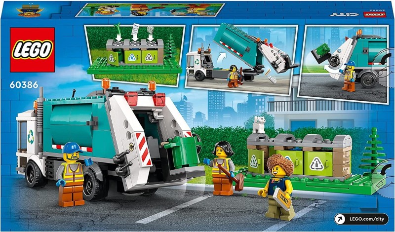 Lego Ciężarówka Recyklingowa 60386 Śmieciarka