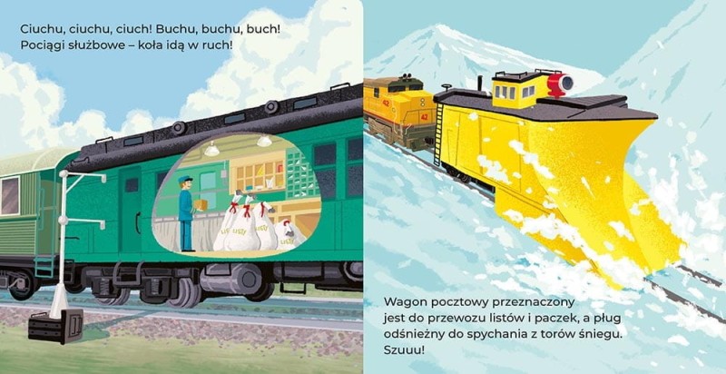 Koła idą w ruch! Moja pierwsza książka o pociągach - Bucco & Morgan