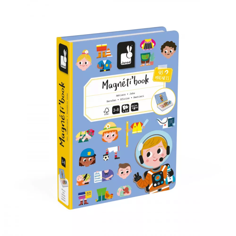 Magnetyczna układanka Zawody Magnetibook - Janod