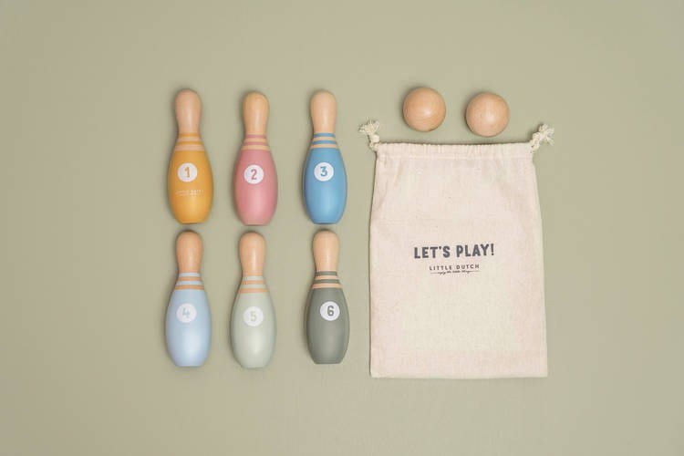 Drewniane Kręgle Bowling Set - Little Dutch