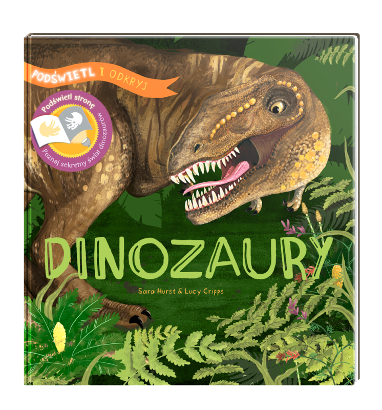 Dinozaury. Podświetl i Odkryj.