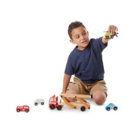 Piętrowa Ciężarówka z Pojazdami Ratunkowymi - Melissa & Doug