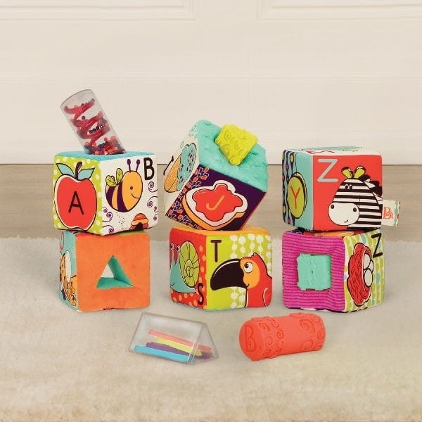 Sensoryczne Klocki Sortery aBc Block Party - B.toys