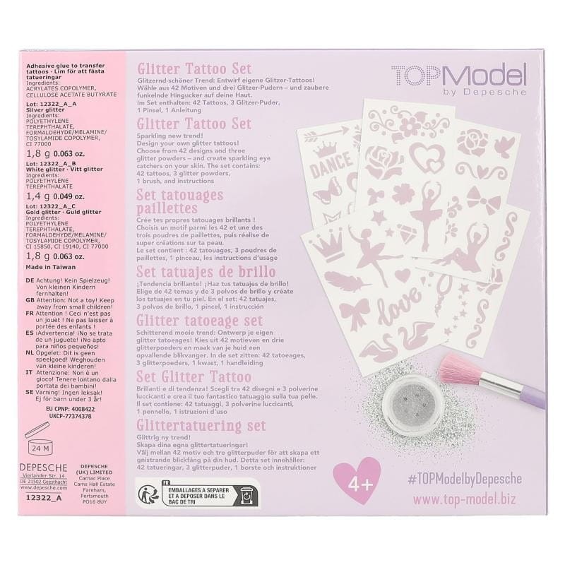 Tatuaże dla dziewczynki z brokatem Balet - TopModel