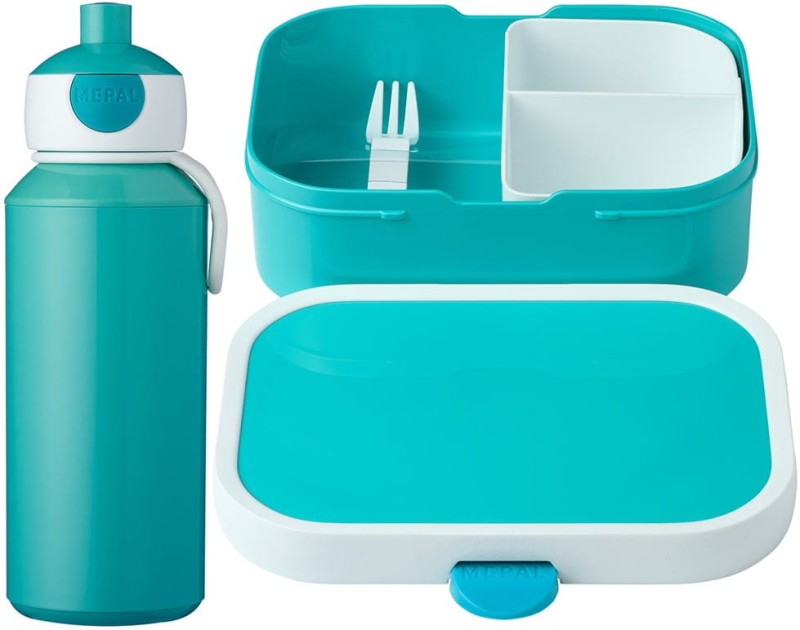 Śniadaniówka Szkolna i Bidon Zestaw Turkusowy - Mepal