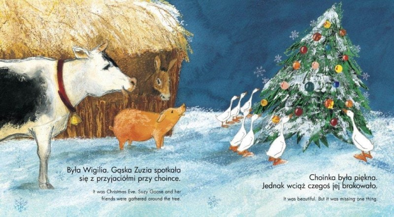 Gąska Zuzia i pierwsza gwiazdka - Horacek Petr polsko-angielska bajka wigilijna