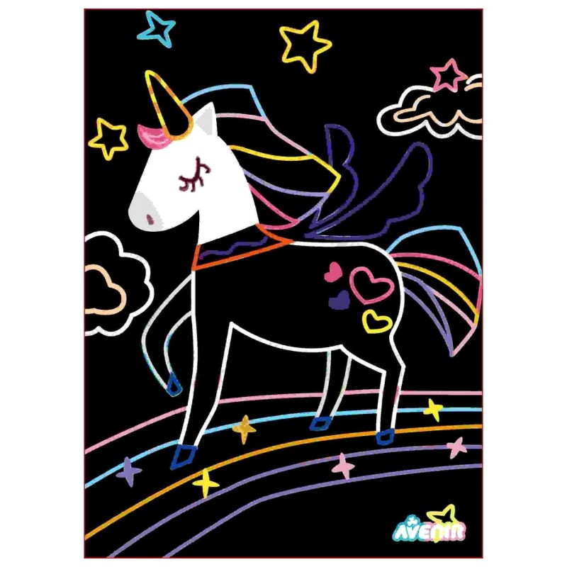 Jednorożce Wydrapywanki dla Dzieci 4 szt. Scratch - Avenir