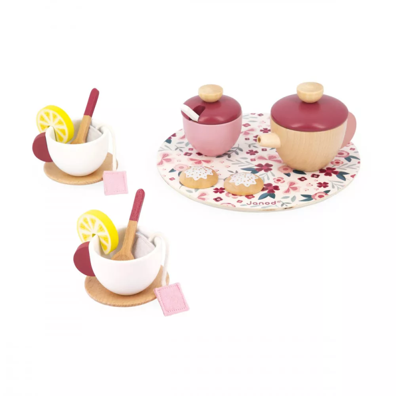 Drewniany serwis do herbaty Twist - Tea Set Janod