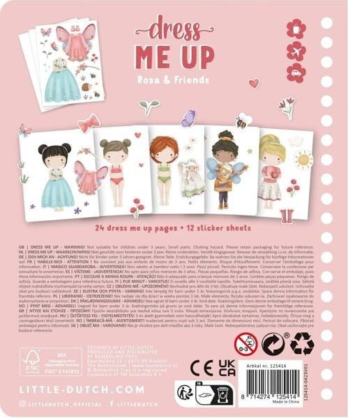 Ubieranki Notes z Naklejkami Stroje Rosa & Friends - Little Dutch