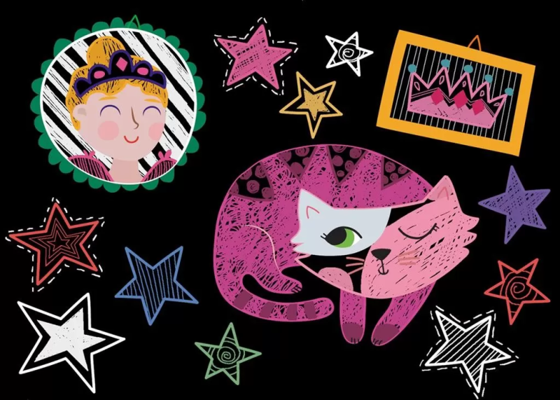 Wydrapywanki Księżniczka szt. Scratch - Avenir