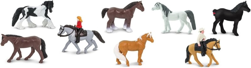 Konie i jeźdźcy. Zestaw Figurek w Tubie Safari Ltd.