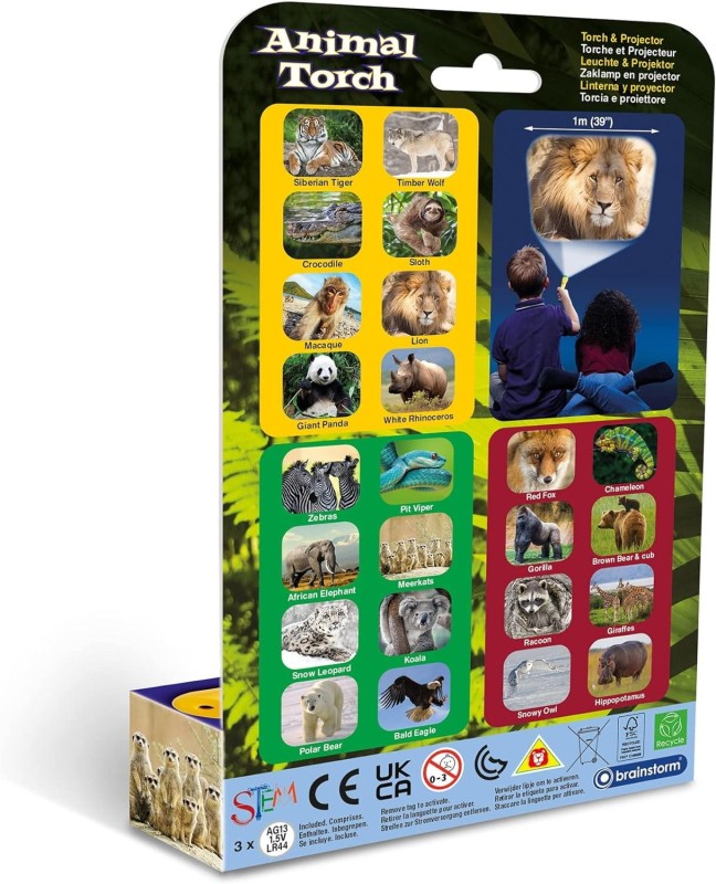 Projektor Latarka Zwierzęta Egzotyczne - Brainstorm