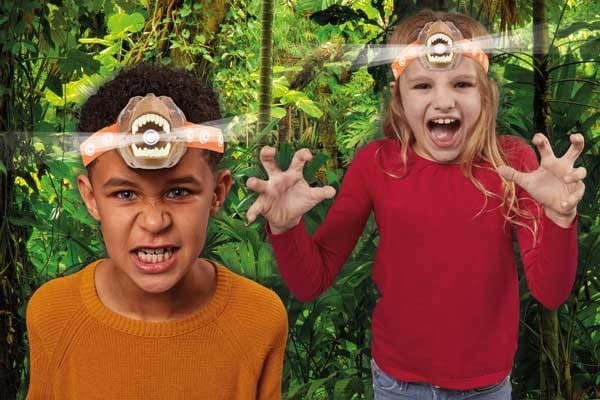 Latarka czołowa Dinozaur T-Rex z odgłosem Brainstorm