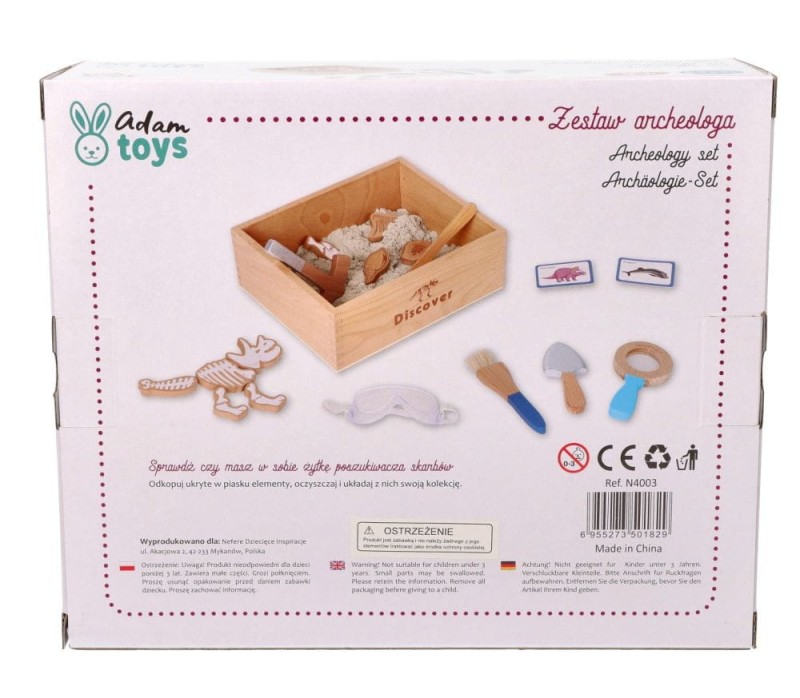 Zestaw archeologa z Piaskiem kinetycznym Adam Toys
