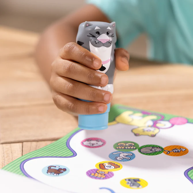 Stempelki z naklejkami Kot Sticker WOW Melissa & Doug