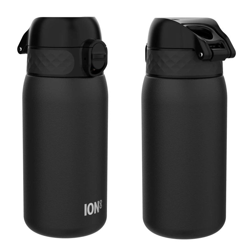 ION8 Bidon ze Stali Nierdzewnej Czarny 400 ml