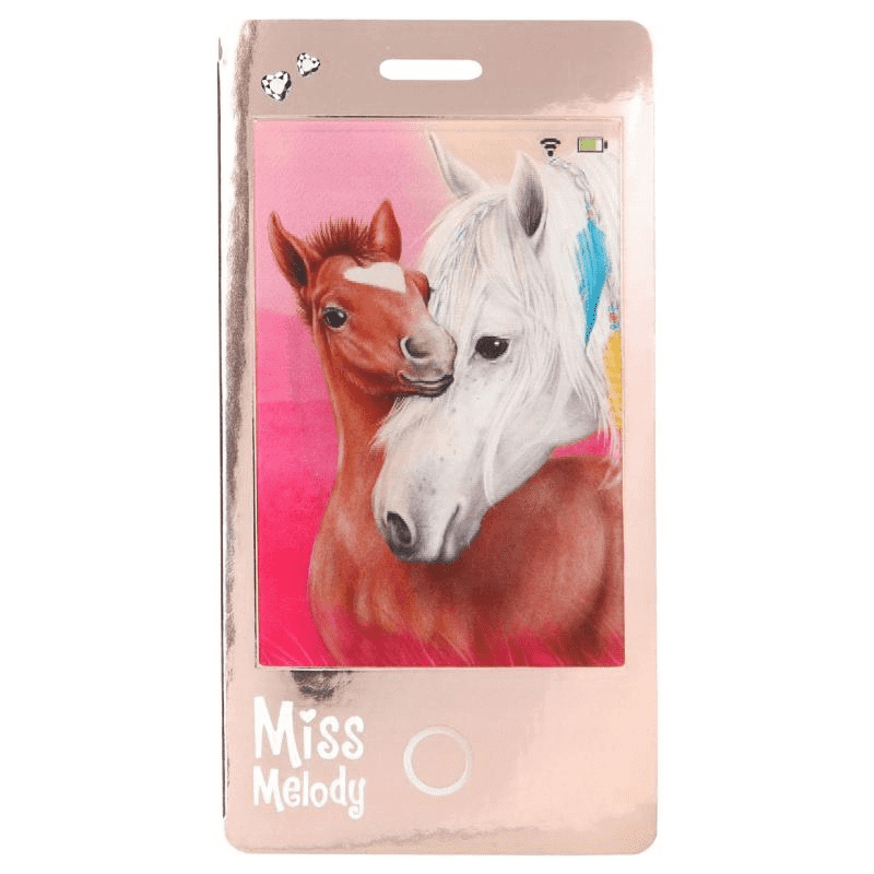 Notesik w Kształcie Telefonu Konie - Miss Melody