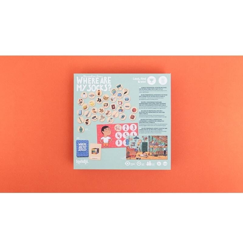 Gra obserwacyjna Where are my socks? skarpetki Londji