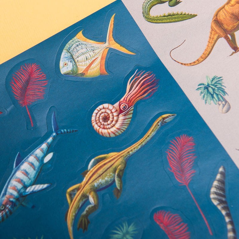 Naklejki wielorazowe 100 szt. Dinozaury - Londji