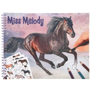 Kolorowanka z Naklejkami Konie Horse - Miss Melody
