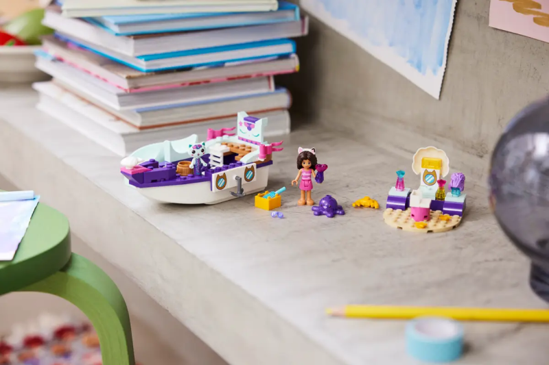 GABBY'S DOLLHOUSE Statek i spa Gabi i Syrenkotki Lego 10786