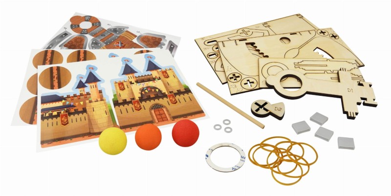 Katapulta średniowieczna zestaw elementów DiY Buki
