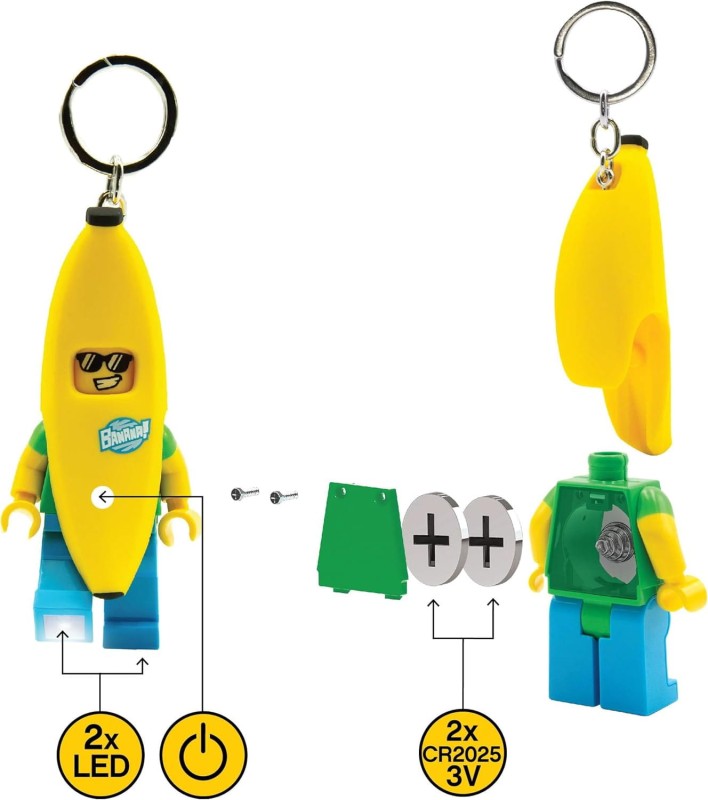 Lego breloczek z latarką człowiek Banan 5005706