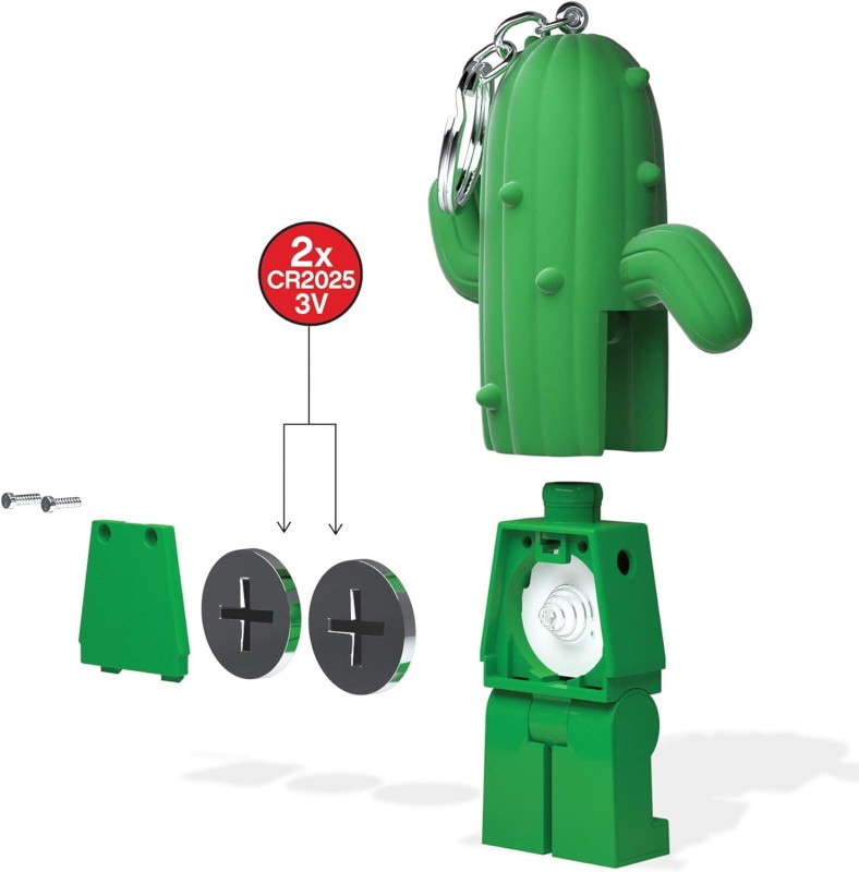 Lego breloczek z latarką człowiek kaktus
