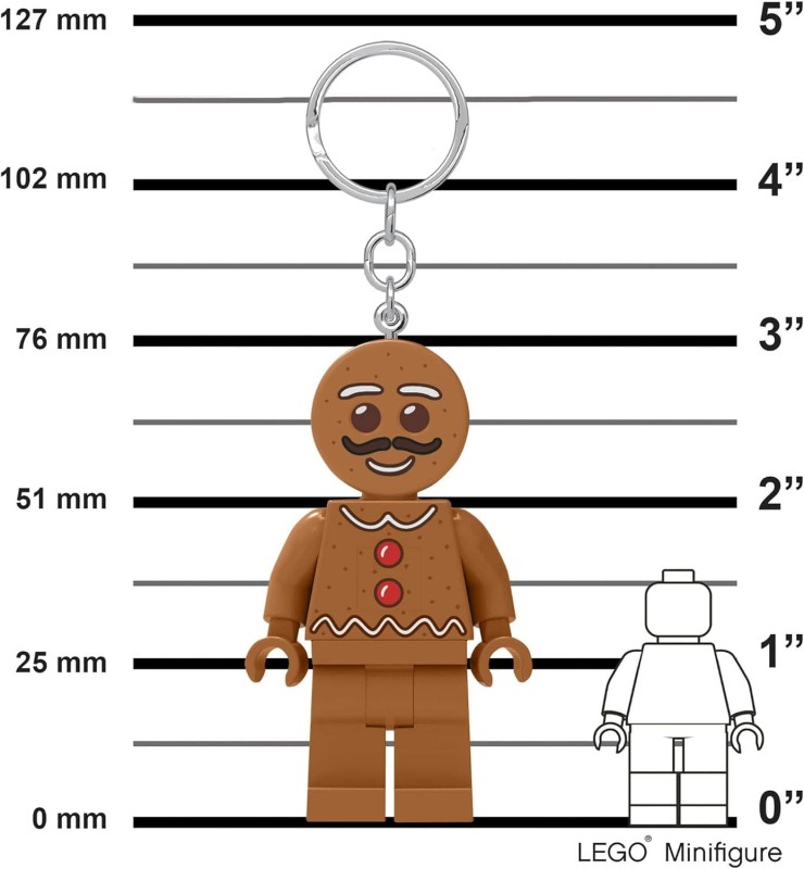 Lego breloczek z latarką Piernikowy ludzik KE182