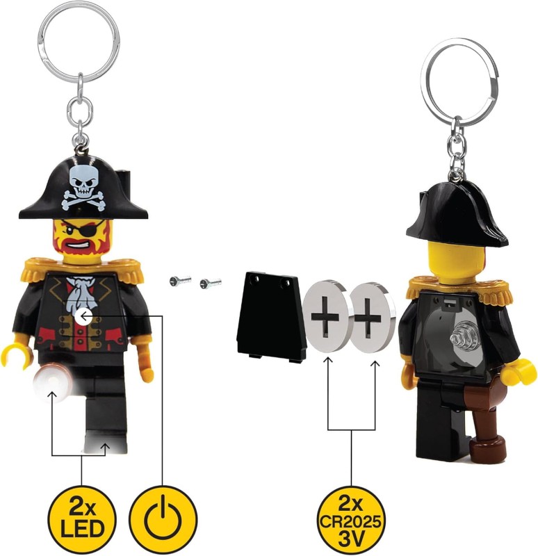 Lego breloczek z latarką LED Pirat KE23H