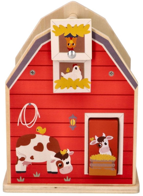 Sorter czerwona farma klocki zwierząt Adam Toys