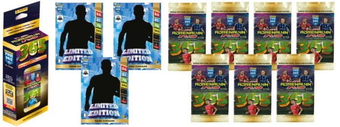 Blister 7 Saszetek 3 Karty Limited Piłkarskie FIFA 365 2025 ADRENALYN XL PANINI