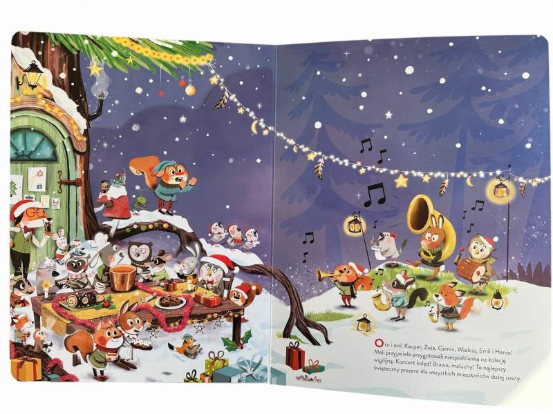 Święta mieszkańców wielkiej sosny Książka z otwieranymi okienkami