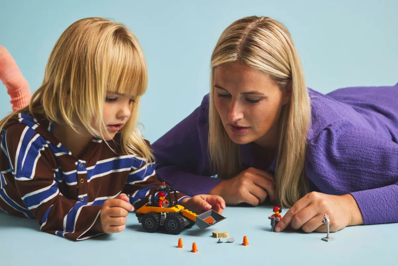 Lego 60450 Żółta ładowarka koparka kołowa