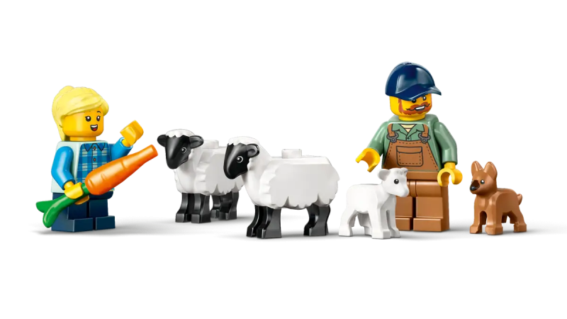 Lego 60461 Czerwony traktor z przyczepą i owcą