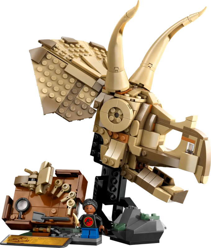 Lego 76969 Szkielety dinozaurów: czaszka triceratopsa