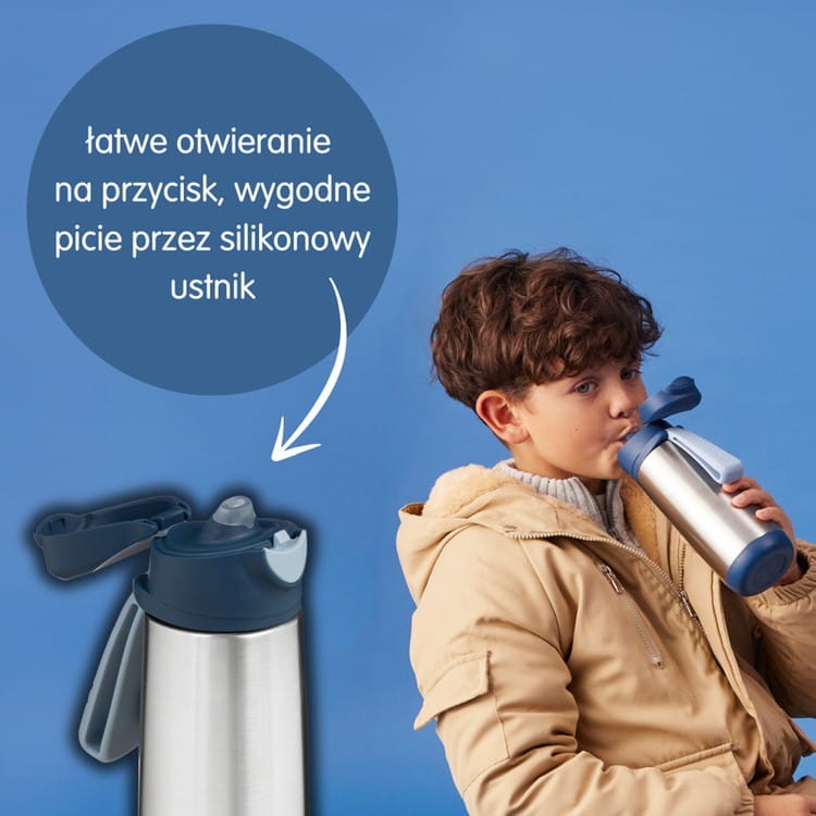 b.box Termos bidon termiczny z ustnikiem 500 ml Blush Crush