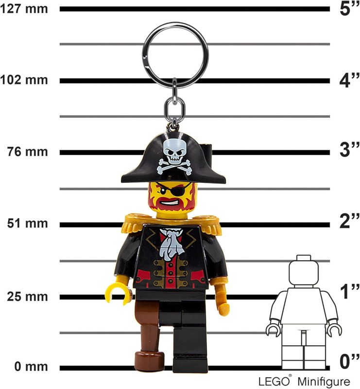 Lego breloczek z latarką LED Pirat KE23H