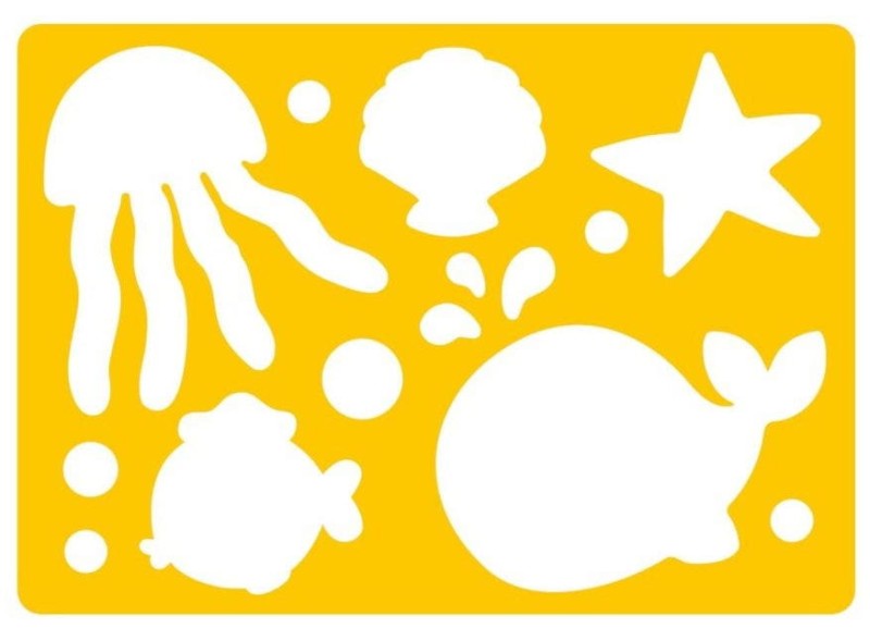 Kredki do kąpieli w wannie, gąbeczka, szablony Buddy & Barney