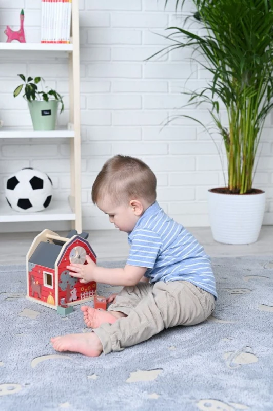 Sorter czerwona farma klocki zwierząt Adam Toys