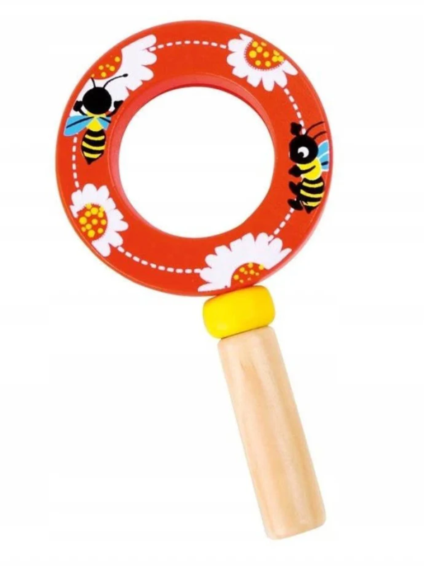 Drewniana Lupa dla Dzieci Czerwona - small foot