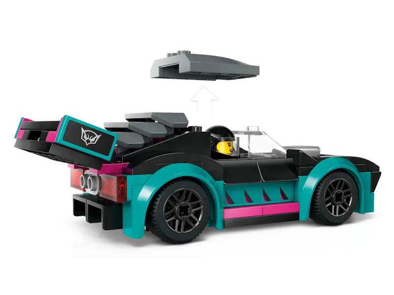 Samochód wyścigowy i laweta Lego 60406