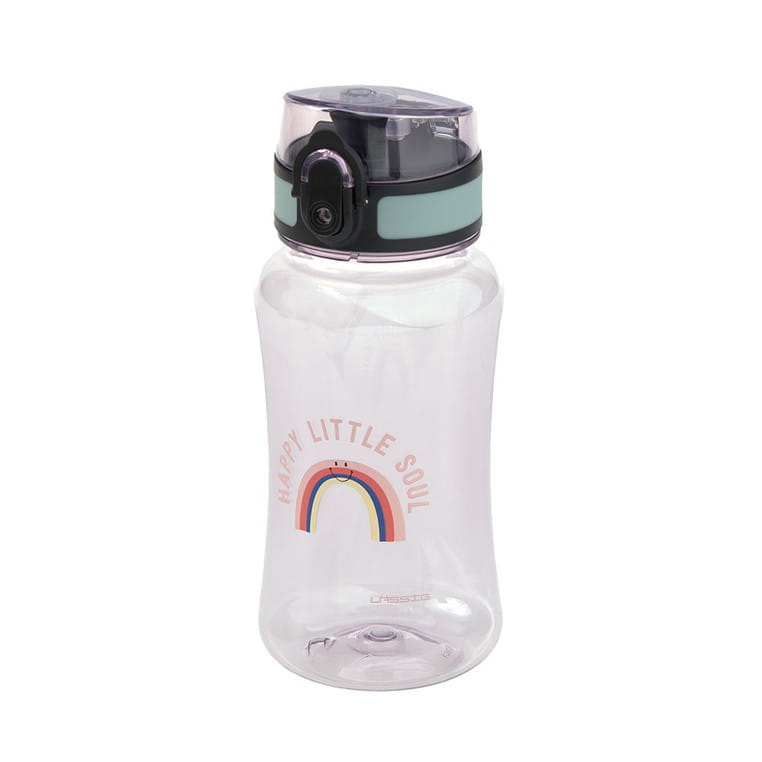 Bidon ze sportowym ustnikiem 420 ml różowy tęcza Outdoor Lassig
